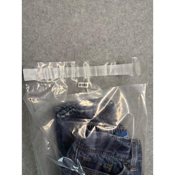 Old Navy Jeans 18-24M Unisex Blue Distressed Button Fly Elastic Waistband Cotton - Picture 6 of 6